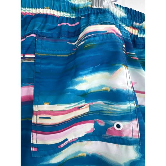 NWT CSG Swimming trunks elastic waistband & drawstring blue size 2XL - Picture 4 of 6